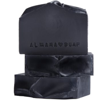 Almara Soap Natural Black As My Soul Sapun natural pentru ten gras si problematic - imagine 2